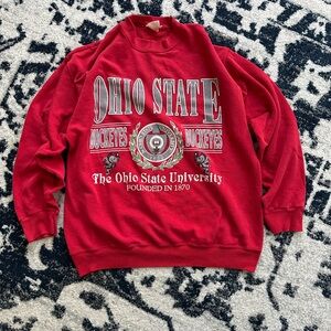 Vintage Ohio State University Red Sweater